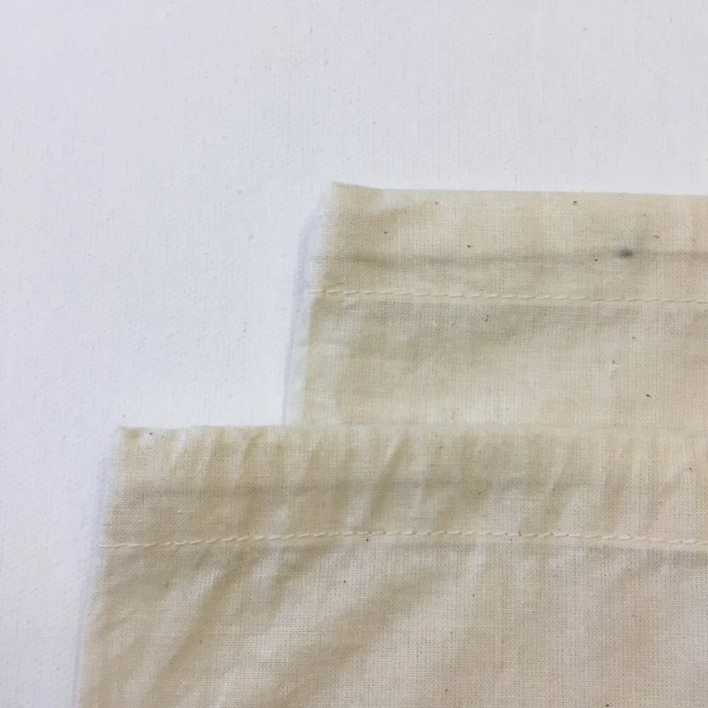 MARNI Dust Bag for Shoes A Pair Cotton Ivory Drawstring